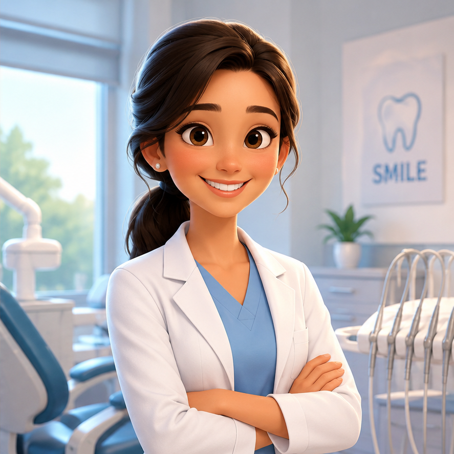 Stock portrait — Dr. Sanjana Uttekar at Dr.Sanjana's Dental Clinic